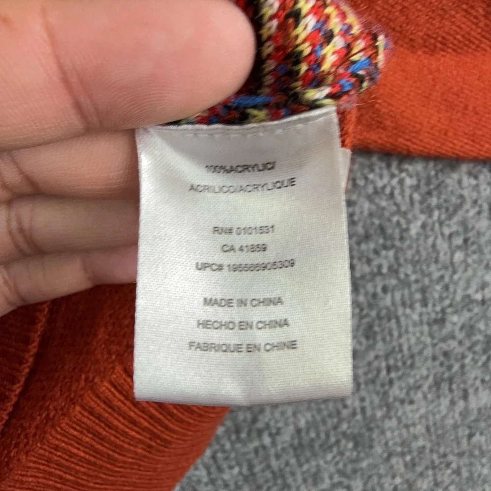 Marvel Sweater Kids XS Orange Fair Isle Spider-Man Captain America Graphic